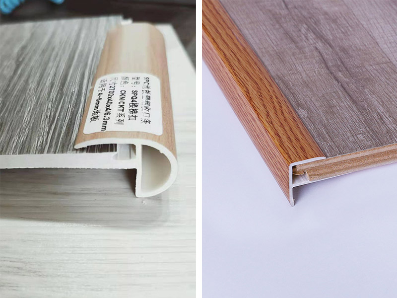 Tira de borde de escalera de PVC