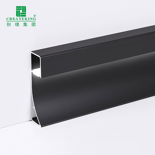 Rodapié de aluminio LED de 80*9 mm