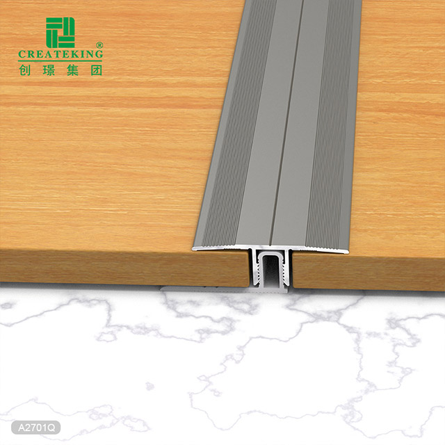 Perfil de transición de piso de aluminio atornillable de 12x38 mm