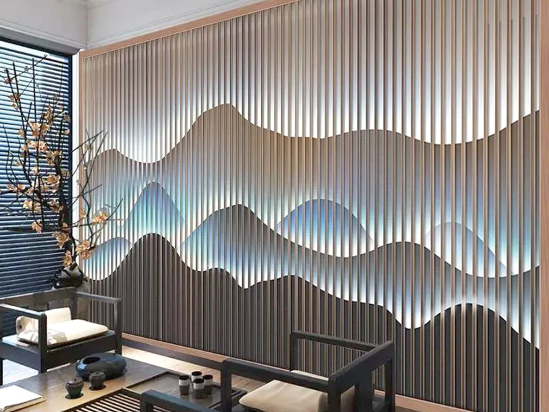 Paneles estriados de metal