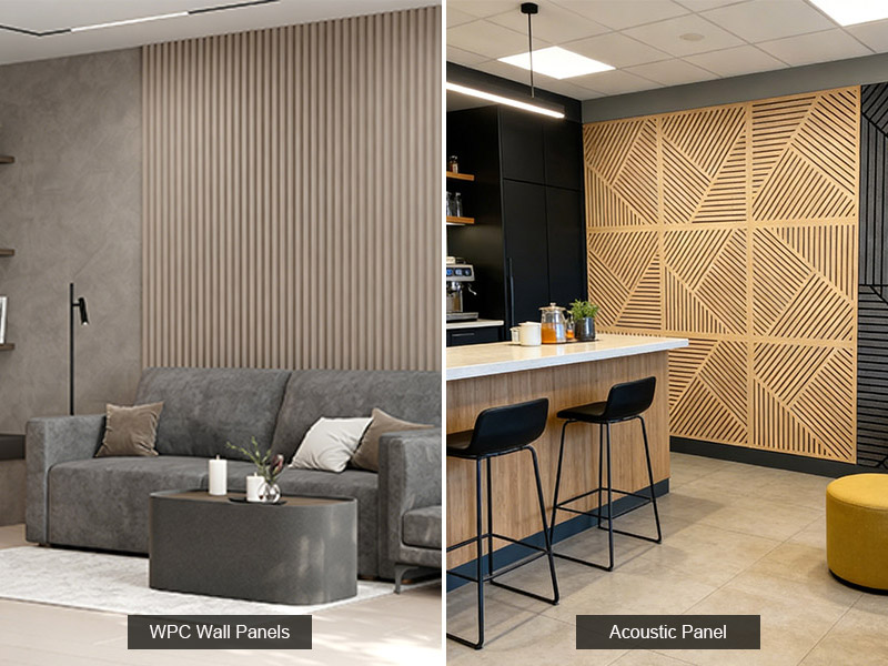 ¿Cuál es la diferencia entre un panel WPC y un panel acústico?