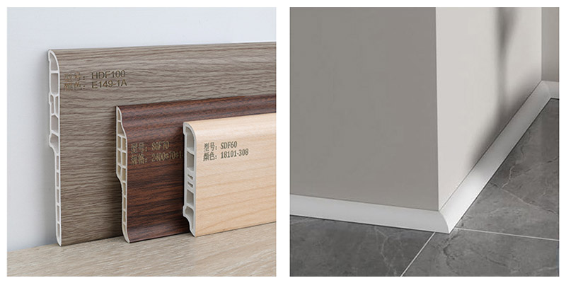 Z&oacute;calos, molduras de cuarto de vuelta o en forma de L