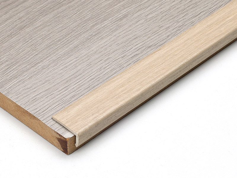 Tira de borde de suelo laminado en forma de L de PVC de 20*10 mm