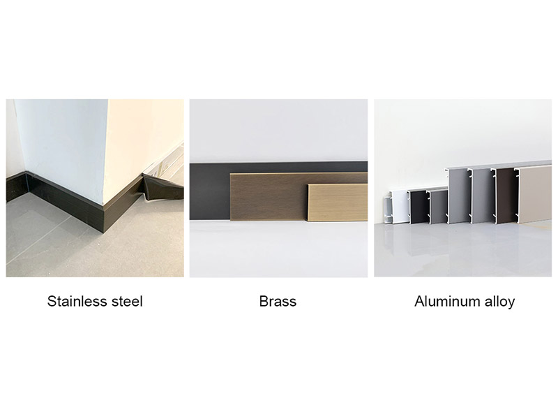 Los rodapiés de acero, mesón o aluminio le dan un perfil especial