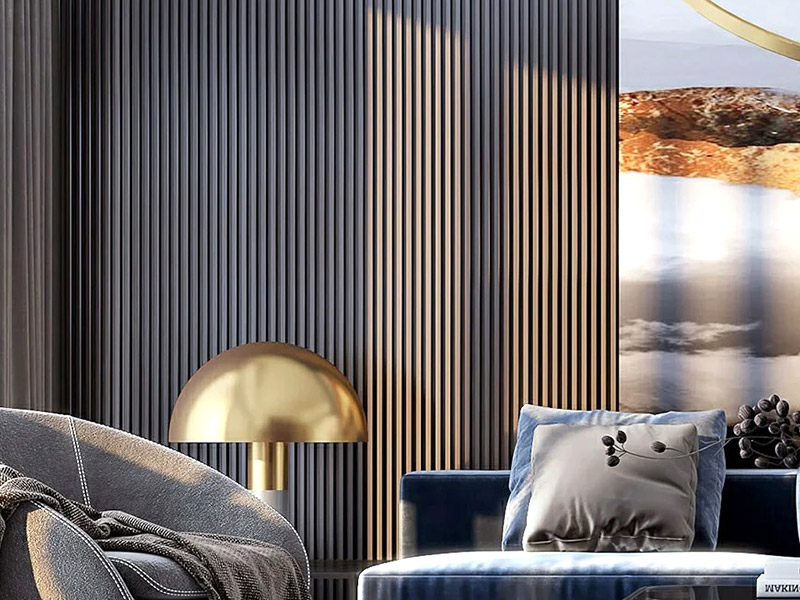 ¿Qué es un panel de pared estriado?