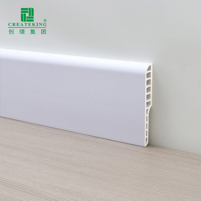 Rodapié redondo tipo lápiz de PVC de 95*15 mm
