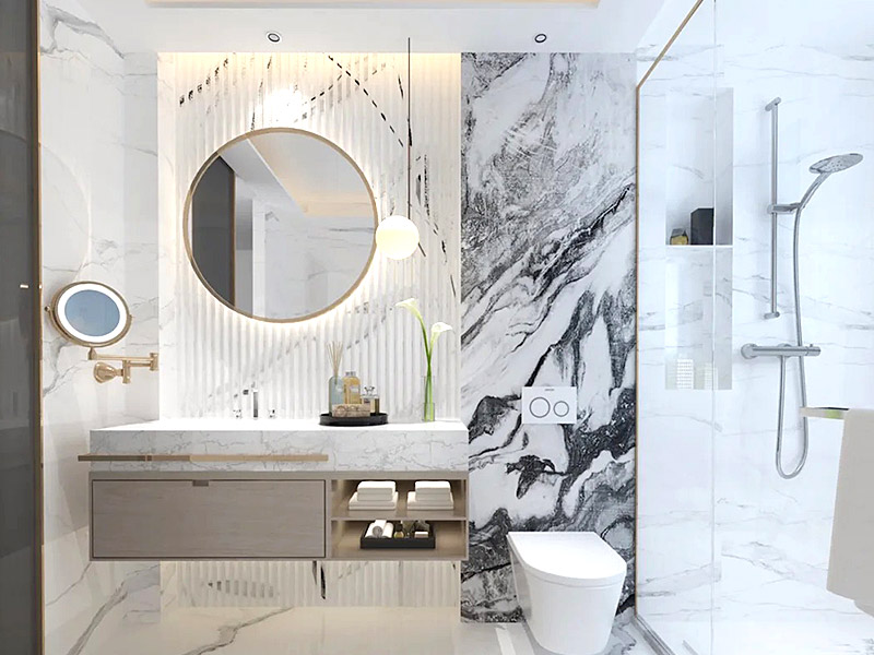 ¿Es bueno un panel de pared de PVC para un baño?