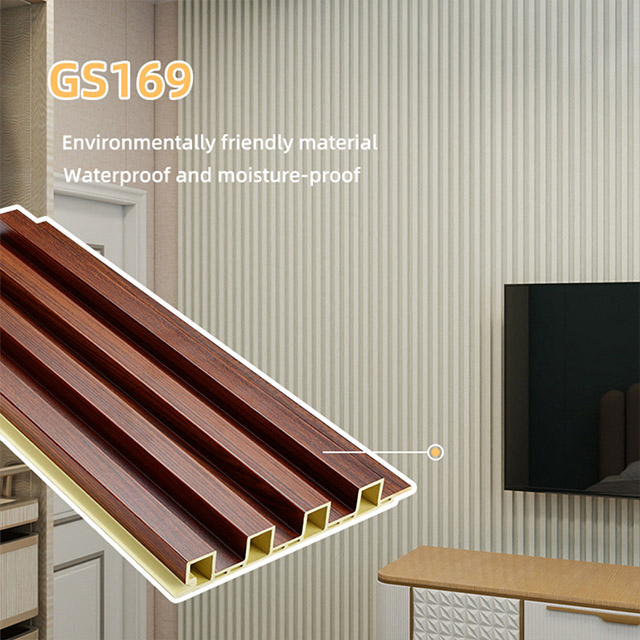 Panel de pared WPC duradero integrado, precio de fábrica de techo, material decorativo ignífugo para decoración del hogar