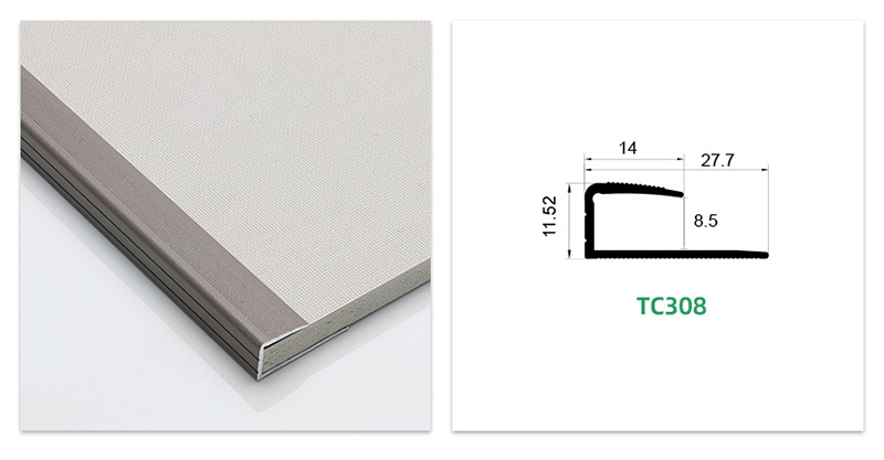  Molduras de piso laminado con moldura en C