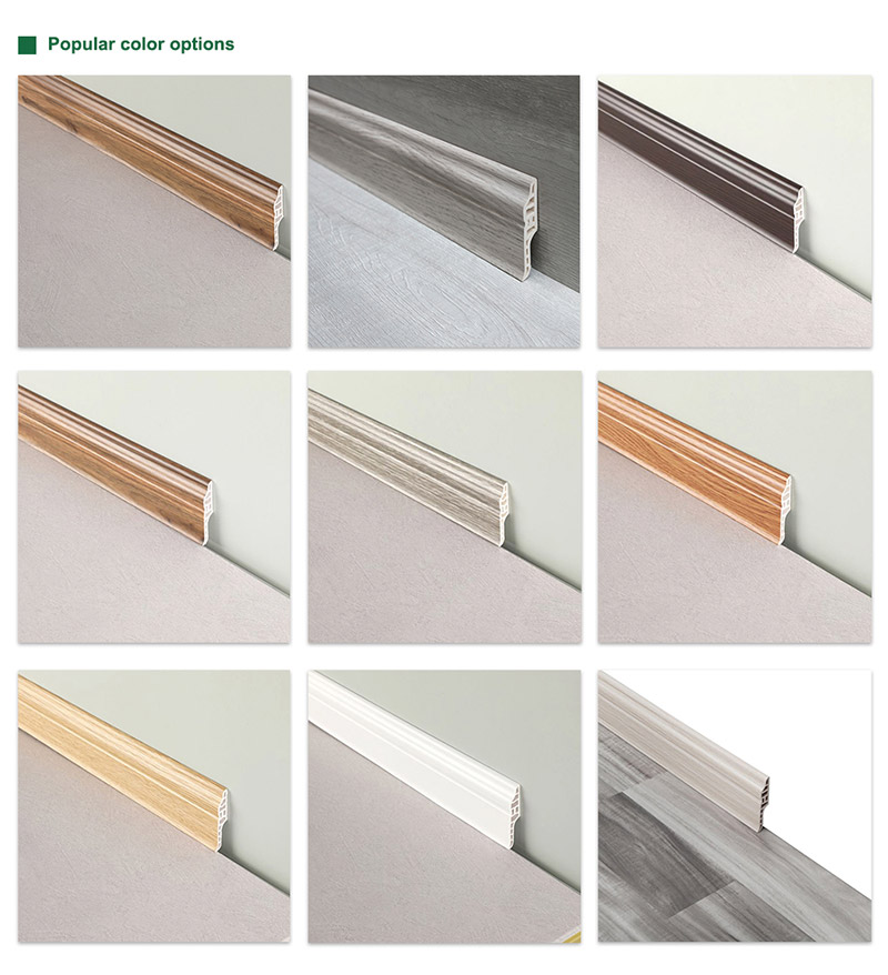 Z&oacute;calo hueco de m&uacute;ltiples cavidades de PVC de 70 * 16 mm