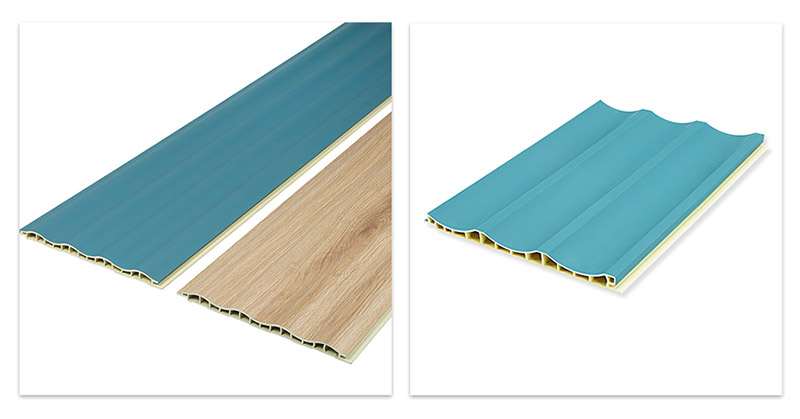 Paneles de pared huecos en forma de onda