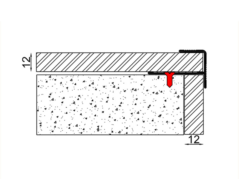 Mamparas de escalera antideslizantes de aluminio