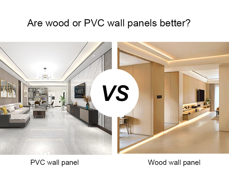 ¿Son mejores paneles de madera o pared de PVC?