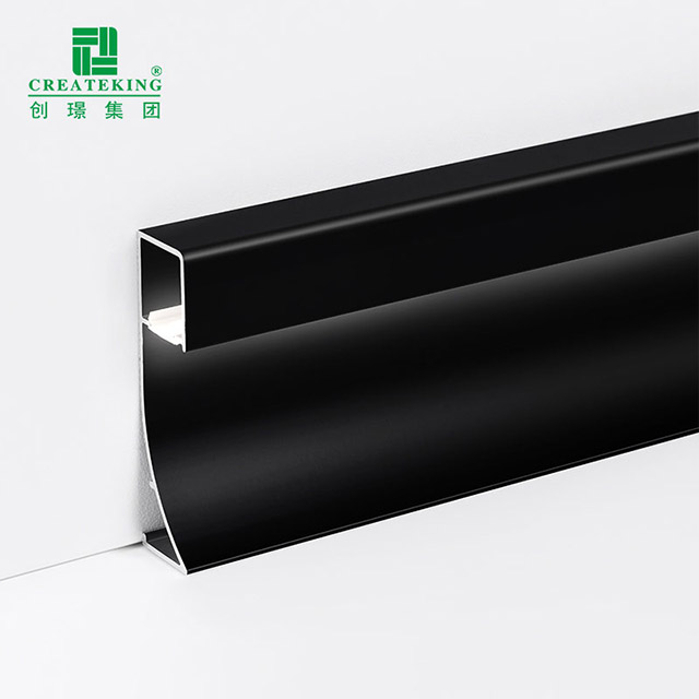 Rodapié de aluminio LED de 80*9 mm