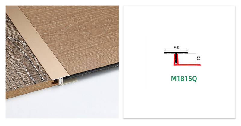 Moldura en T de aluminio