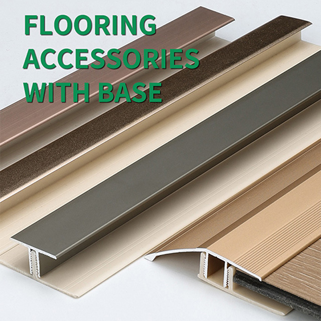 Perfil de extremo metálico de 11,71x22 mm para suelos laminados