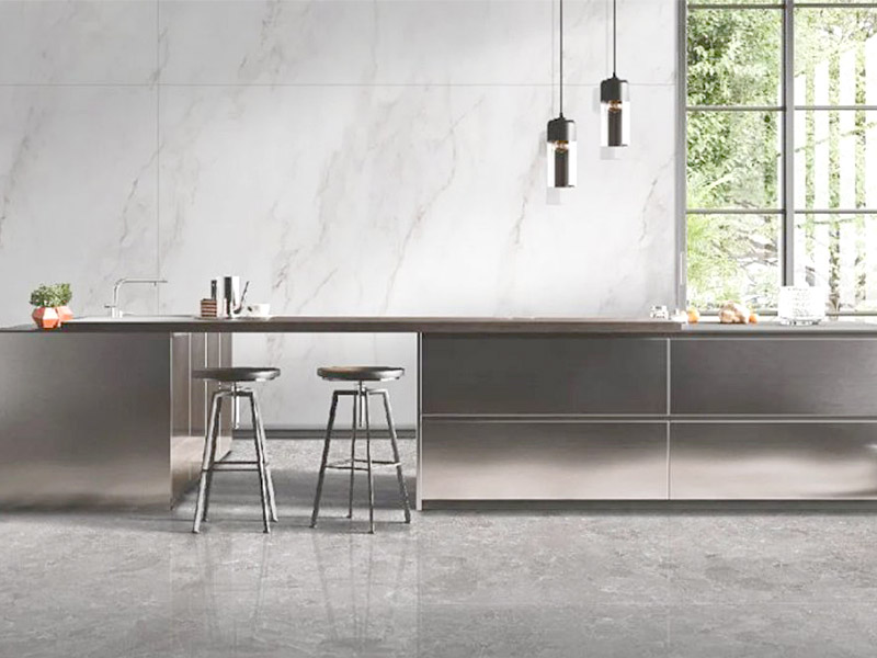 Cubierta de pared de cocina en lugar de baldosas