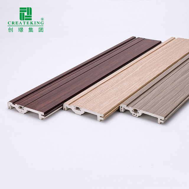 Zócalo de clavo oculto WPC de 75 * 14 mm