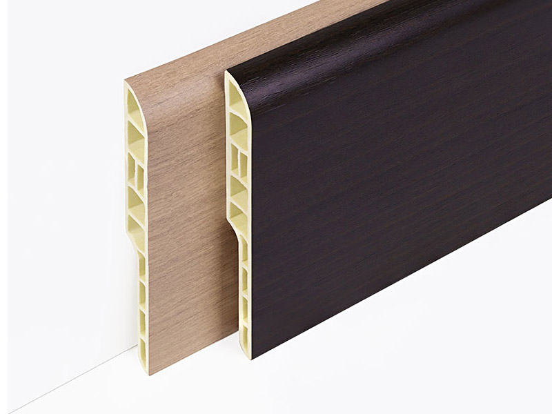 Rodapi&eacute; tipo l&aacute;piz de PVC de 100*12 mm