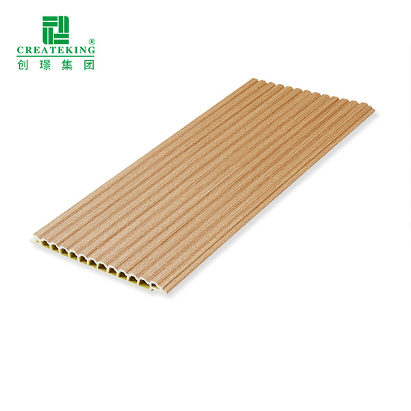 Paneles de pared corrugados huecos de WPC de 137 * 9 mm