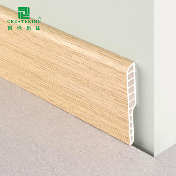 Rodapié redondo tipo lápiz de PVC de 95*12 mm