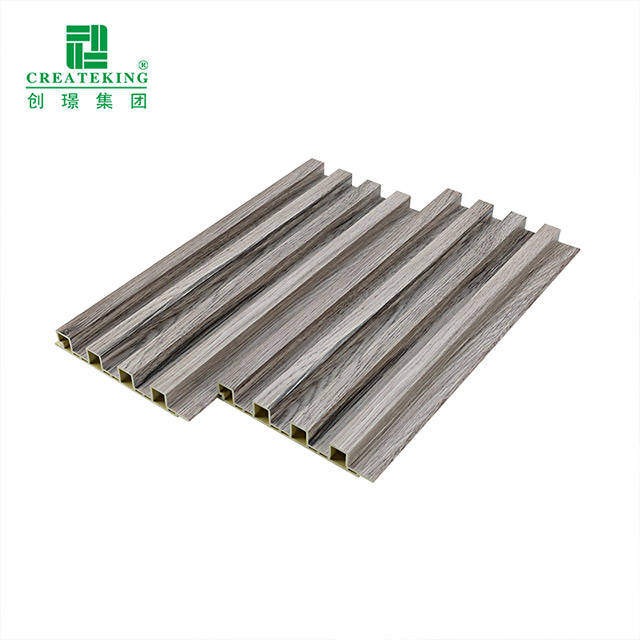 Panel de pared WPC duradero integrado, precio de fábrica de techo, material decorativo ignífugo para decoración del hogar