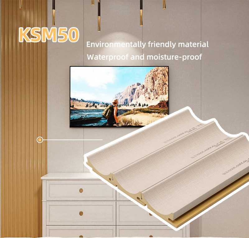 Paneles de pared estriados de PVC de arco interno de 51,7 * 15 mm
