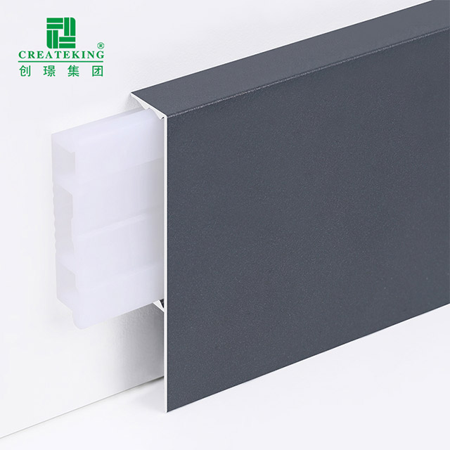 Moldura de base de aleación de aluminio de 60 * 11 mm
