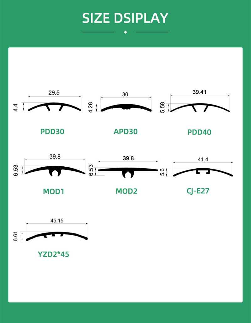Tira de transici&oacute;n de piso universal de aleaci&oacute;n de aluminio
