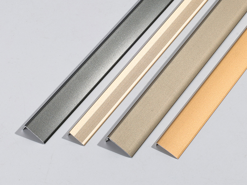 Borde de piso de aluminio en forma de L