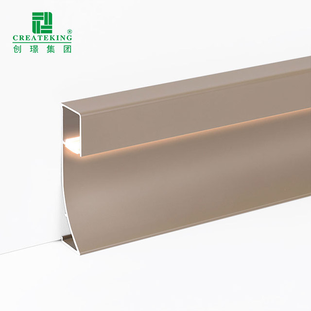Rodapié de aluminio LED de 80*9 mm