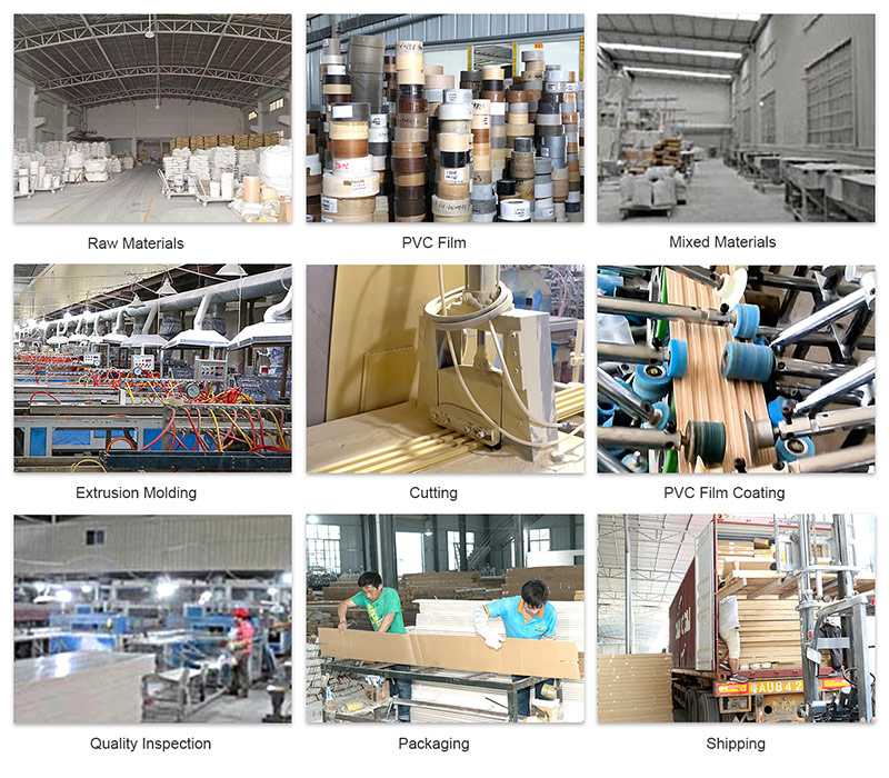 Proceso de producci&oacute;n de paneles de pared de WPC