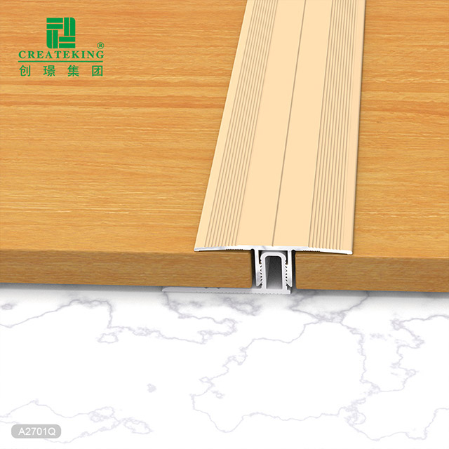 Perfil de transición de piso de aluminio atornillable de 12x38 mm
