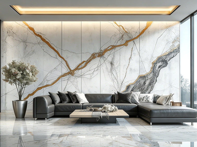 paneles de pared de cristal de carbono