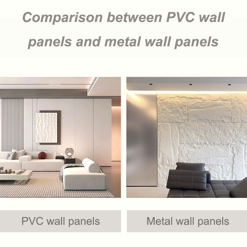 Comparación entre paneles de pared de PVC y paneles de pared metálicos