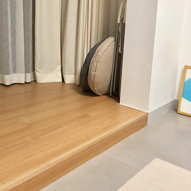 Bordes de piso SPC en forma de L