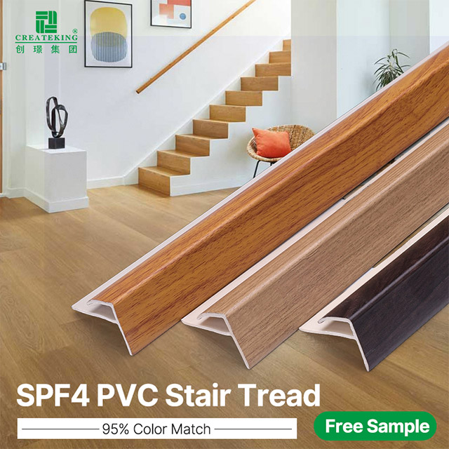 Tiras de nariz de escalera SPC en forma de F de 20 * 25 mm