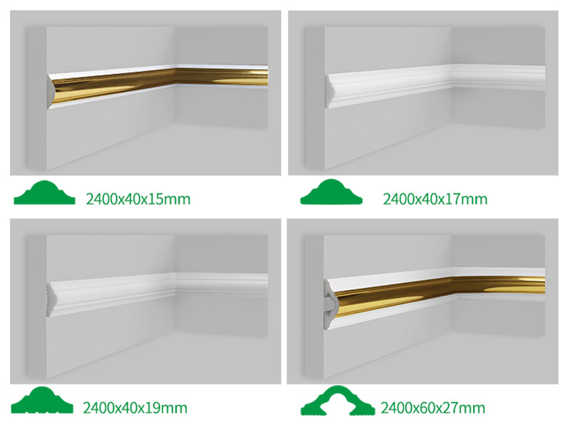 Moldura de pared de poliestireno