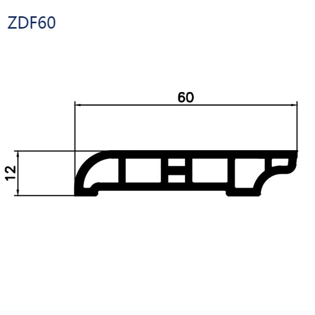 Rodapié de PVC ZDF60