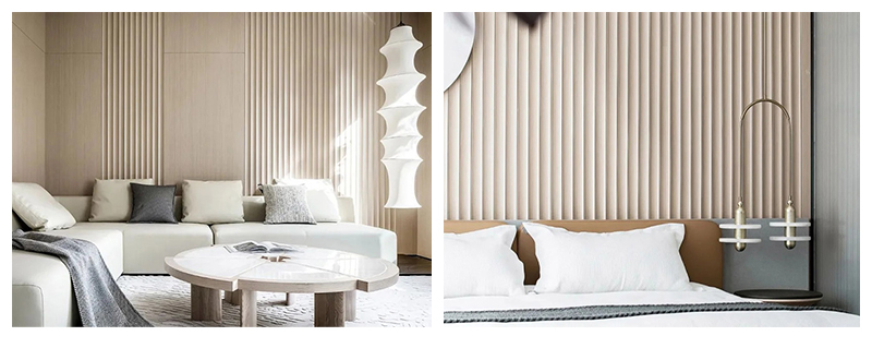 Panel de pared estriado de arco interno de 70 * 15 mm