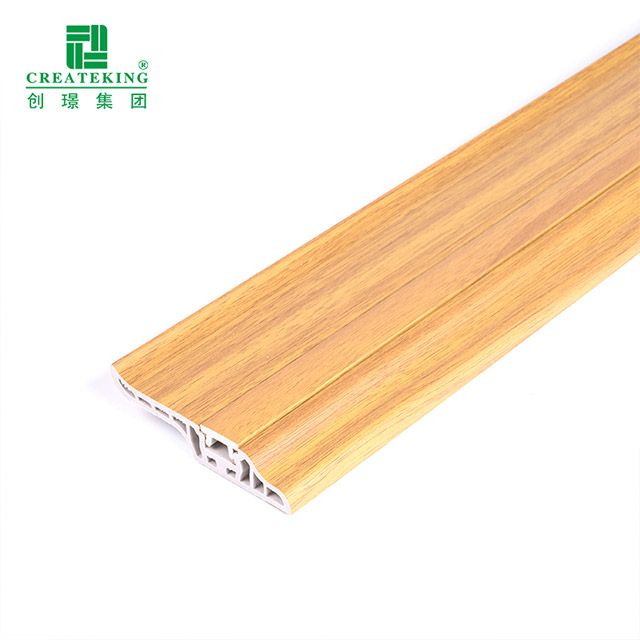 Rodapié de clavo oculto con lengua de cordero de PVC de 78 * 17 mm