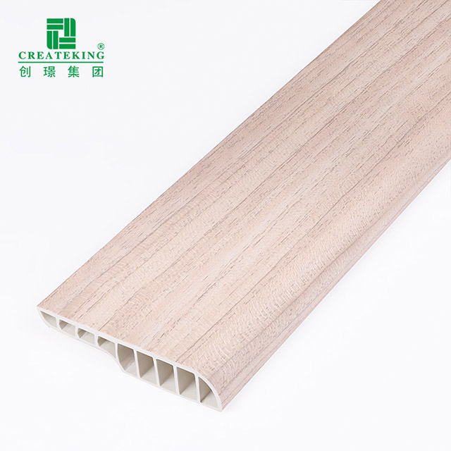 Rodapié tipo lápiz de PVC de 75*15 mm