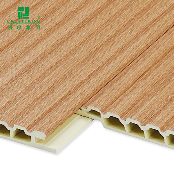 Paneles de pared corrugados huecos de WPC de 137 * 9 mm