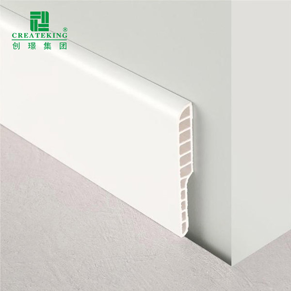 Rodapié redondo tipo lápiz de PVC de 95*12 mm