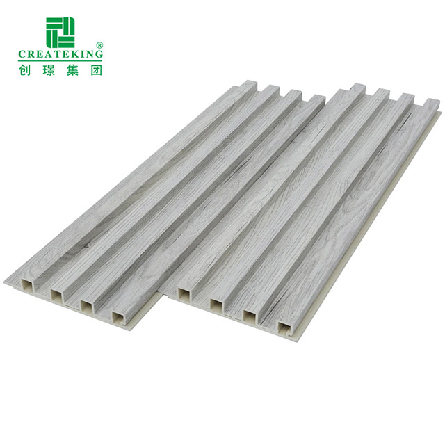 Panel de pared WPC duradero integrado, precio de fábrica de techo, material decorativo ignífugo para decoración del hogar