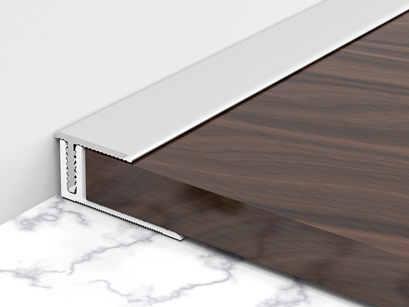 Borde de piso de aleaci&oacute;n de aluminio de un solo lado en forma de T de 18 * 11,3 mm