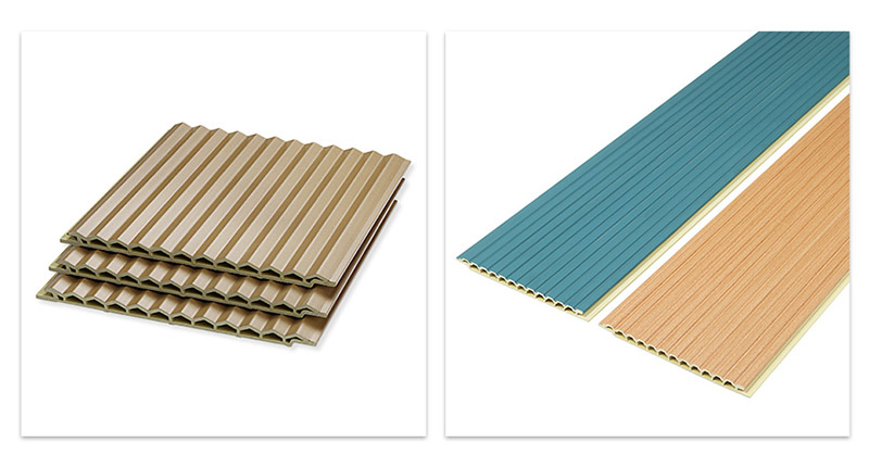 Paneles de pared huecos con orificios triangulares