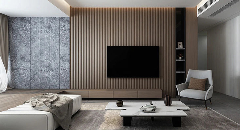 panel de pared acanalado wpc