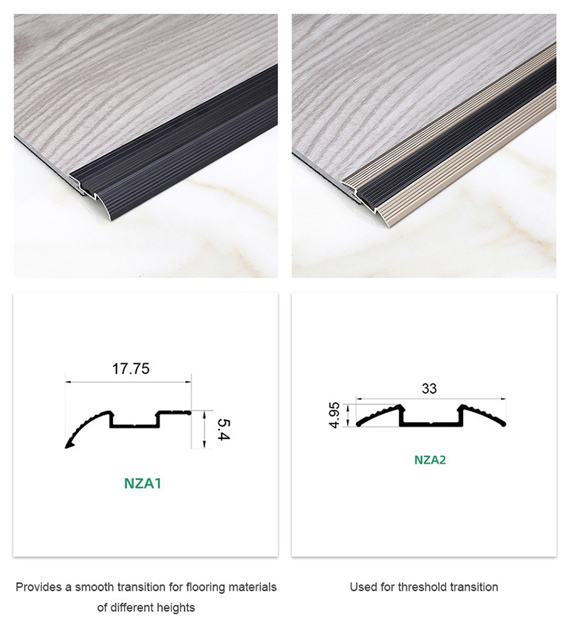 Tira reductora de aluminio