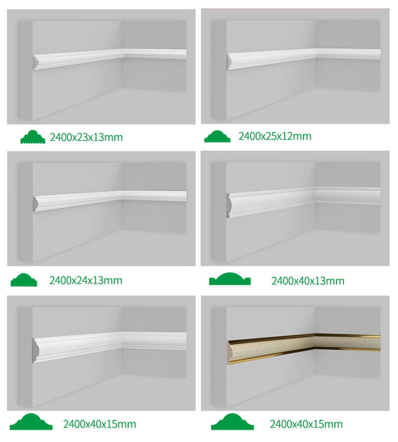 Moldura de pared de poliestireno